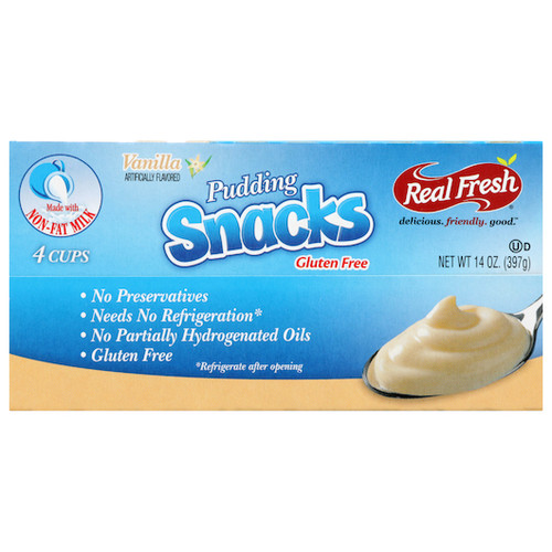Real Fresh Pudding Vanilla Trans Fat Free, 14 Ounce, 12 Per Case